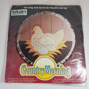 Titan Needlecraft Country Morning #1377 Hen on Eggs Needlecraft New Sealed